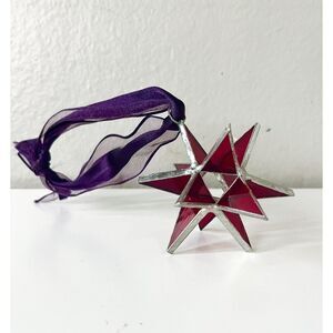 Starry Treasures Red 4" Moravian Star Ornament